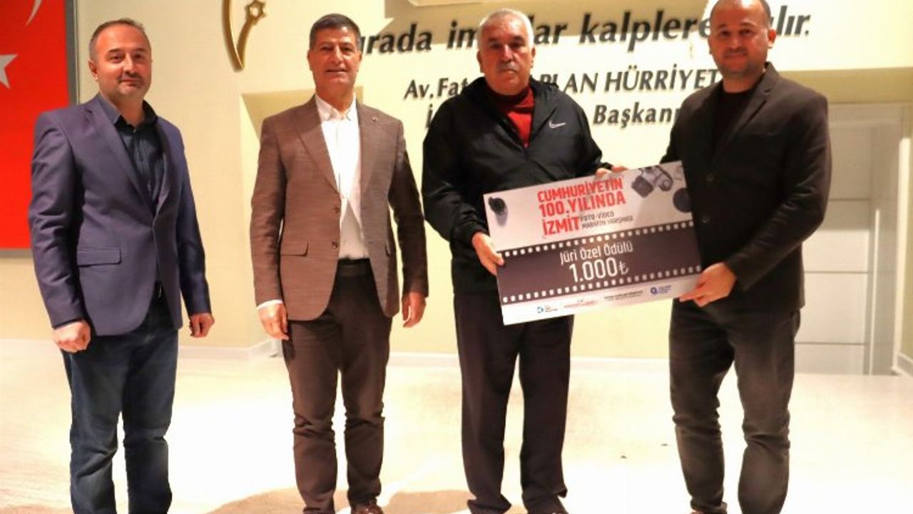 İzmit'te Foto-Video Maraton Yarışması'nda ödül töreni