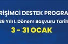 Girişimci Destek Programı 2026 Yılı 1. Dönem Başvuruları Başladı
