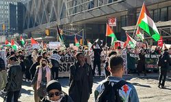 New York'ta Filistin için protesto!