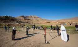 Mardinli köylülerin badminton sevgisi (ÖZEL HABER)