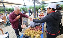 Efes Tarlası Yaşam Köyü’nde Üretici Pazarı açıldı