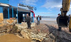 Foça şiddetli sağanak yağışın etkisi altına girdi.