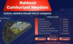 Balıkesir'de Cumhuriyet Meydanı için mimari proje yarışması