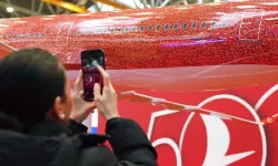 THY'den 500'üncü uçak gururu... 100 bin çalışanın fotoğrafı gökyüzünde