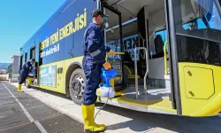 Mersin'de toplu taşımada hijyen ve güvenlik seferberliği