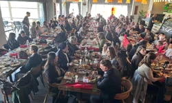 Edirne'de sağlık çalışanları kahvaltıda buluştu