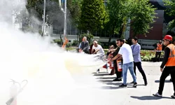 Muratpaşa'da yangın tatbikatı