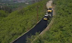 Ordu Altınordu'da grup yolu asfaltlanıyor