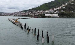 Ordu Atatürk Rıhtımı'nda çalışmalar adım adım ilerliyor