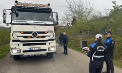 Ordu'da ağır tonajlı araçlara sıkı denetim