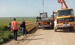 İpsala İbriktepe'de doğal gaz için ilk kazma