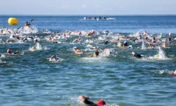 İstanbul Florya Sahili'nde Triatlon heyecanı
