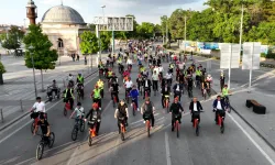 Konya'da 28 ilçede eş zamanlı pedal çevrildi