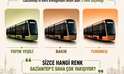 Gaziantepliler tramvay renklerini kendileri netleştirecek