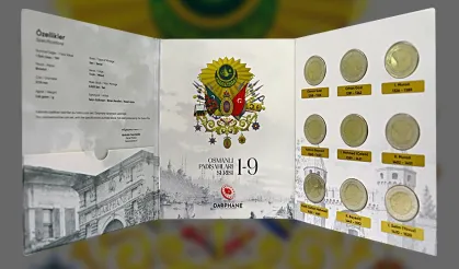 Darphane'den 'Osmanlı Padişahları Bimetal Hatıra Para'ları satışa çıkıyor