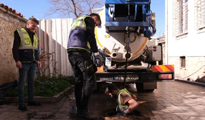 Antalya Kaleiçi'nde 10 kilometrelik kanalizasyon hattı temizlendi