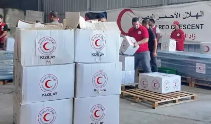 Türk Kızılayı, Gazze'de insani yardımlarını sürdürüyor