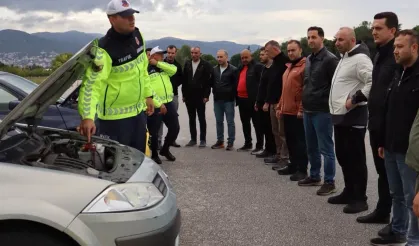 Bursa Jandarma Trafik'ten şoförlere güvenli sürüş eğitimi