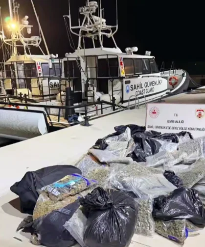 Ayvalık açıklarında narkotik darbe!