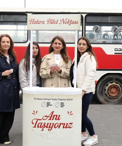 Balıkesir'de toplu taşıma gününde geçmişe yolculuk