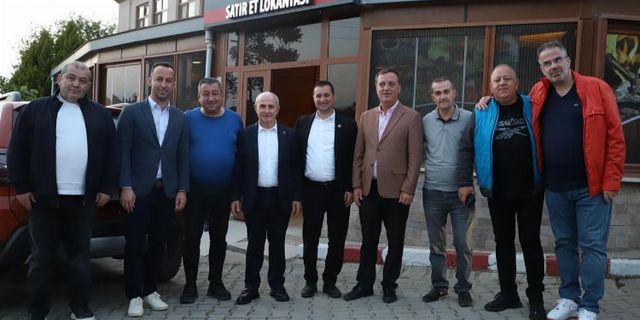 Hasan Akgün, Yenimuhacır Başkanı Kıral’ın misafiri oldu