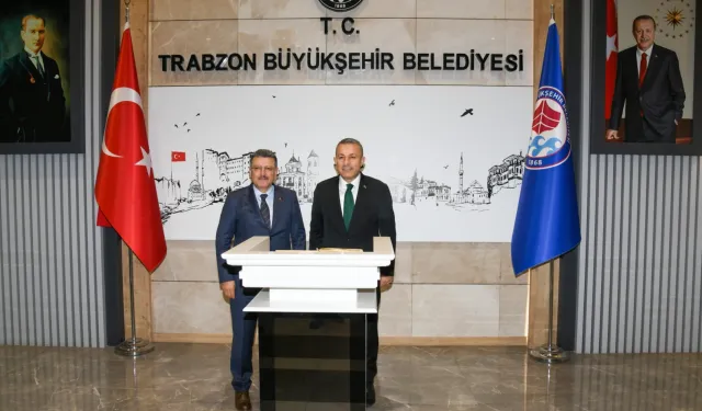 Trabzon Valisi Şahin'den Büyükşehir'e ziyaret