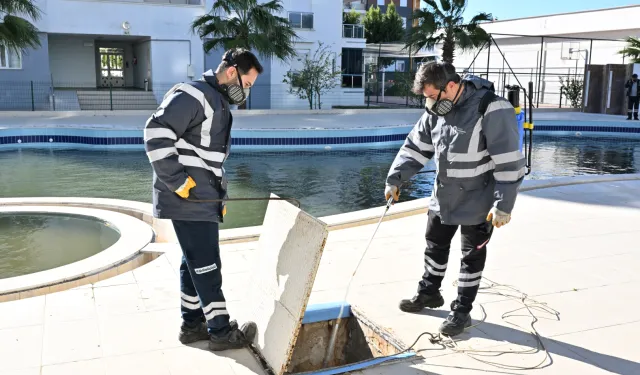 Antalya'da haşere ve vektörlere karşı kış mücadelesi