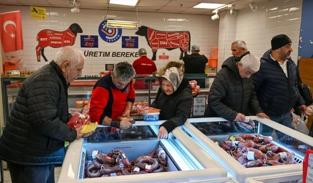 Başkent Market'te et satışı tam gaz