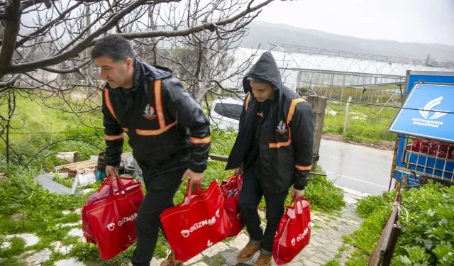 İzmir Güzelbahçe'de 350 aileye 3 milyonluk Ramazan desteği