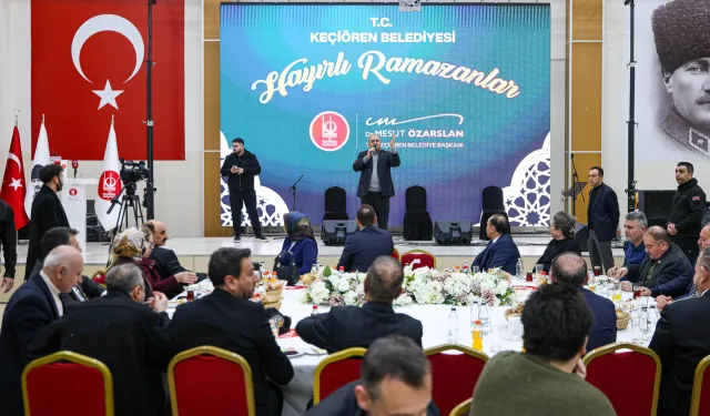 Ankara Keçiören'de berber esnafıyla Ramazan buluşması