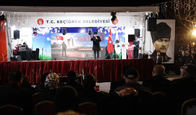 Ankara Keçiören'de Çanakkale Zaferi'nin yıl dönümünde şehitler anıldı