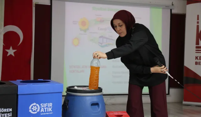 Ankara Keçiören'de öğrencilere çevre bilinci eğitimi