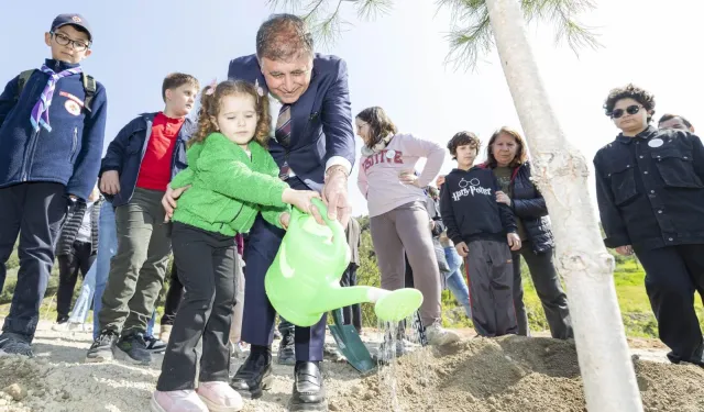 Çocuklara verilen söz tutuldu, fidanlar toprakla buluştu