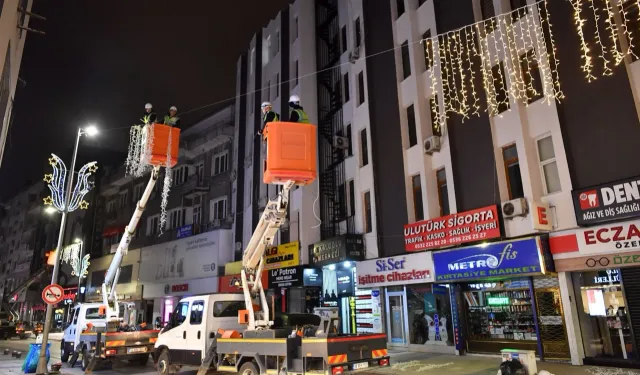 Kayseri sokaklarına LED'li düzenleme