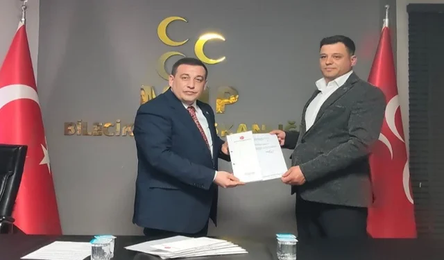 Bilecik'te yoğun iş temposu dolayısıyla istifa eden MHP'li ilçe başkanı yeniden aynı göreve getirildi!