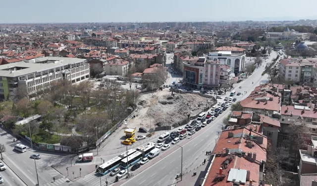 Konya Beşyol Kavşağı'nda 8 binada yıkım tamamlandı
