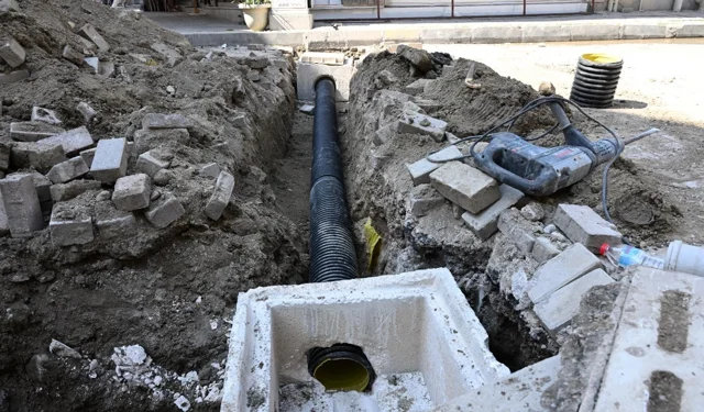 Manisa Saruhanlı'da altyapı yenileniyor