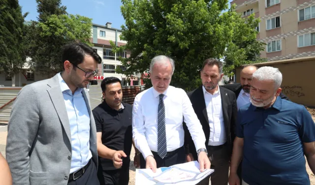 Bursa İnegöl'de Alanyurt Meydan Projesinde sona gelindi