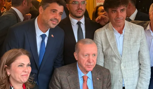 Cumhurbaşkanı Erdoğan Edirne heyetini kafeteryada kabul etti