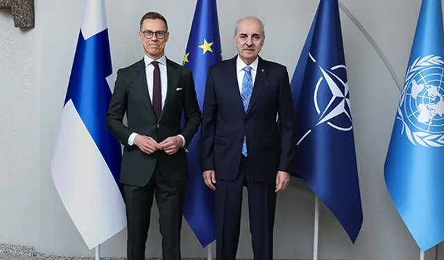 Finlandiya Cumhurbaşkanı, TBMM Başkanı Kurtulmuş'u kabul etti