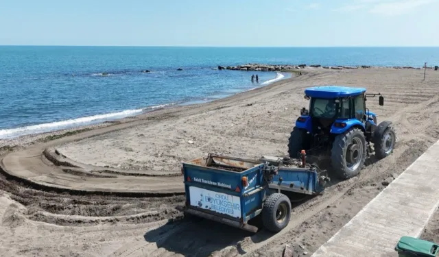 Ordu'da plajlar pırıl pırıl hazırlanıyor