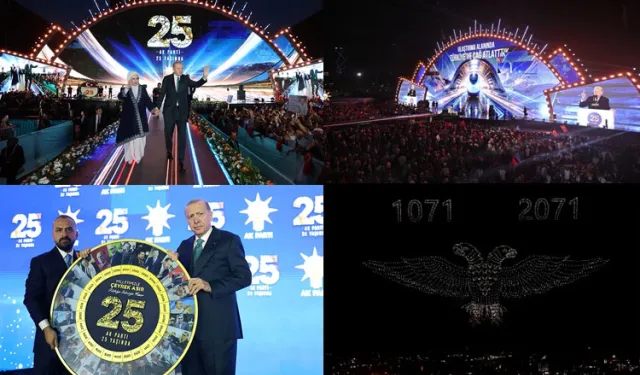 AK Parti 25 yaşında! Görsel şovlar tarihe damga vurdu