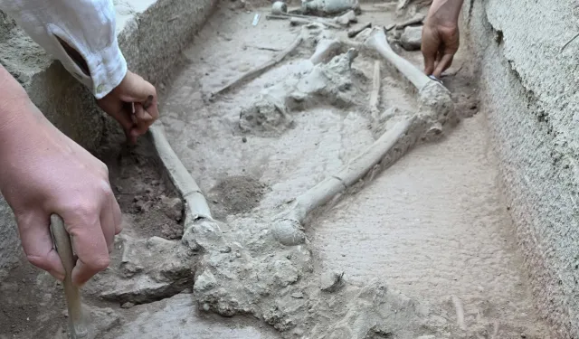 Aspendos'ta 2 bin 400 yıllık gizem... Güreşçi mezarı ortaya çıktı