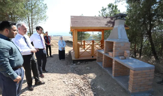 Bursa İnegöl Millet Bahçesi'nde üst yapı çalışmaları başladı