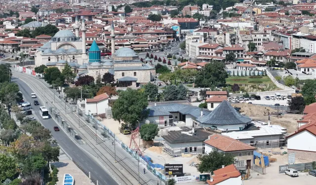 Konya'da Mevlevi Dergahı inşaatı yüzde 50 tamamlandı