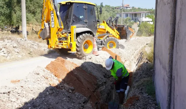 Muğla Akyol'daki kireçli su çilesi sona eriyor