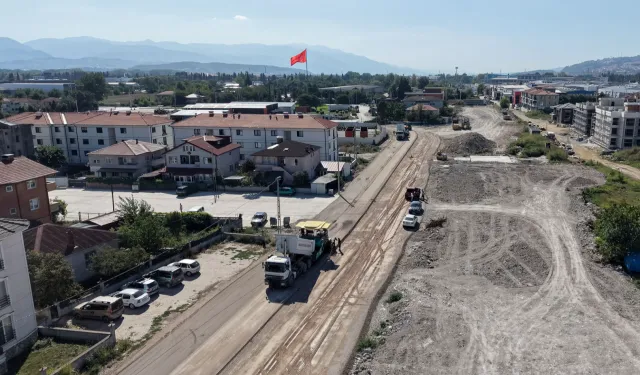 Sakarya'da Hanlı-OSB arası duble yolda çalışmalar hızlandı