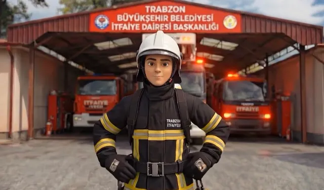 Trabzon İtfaiyesi'nden yangında ne yapılmalı animasyonu