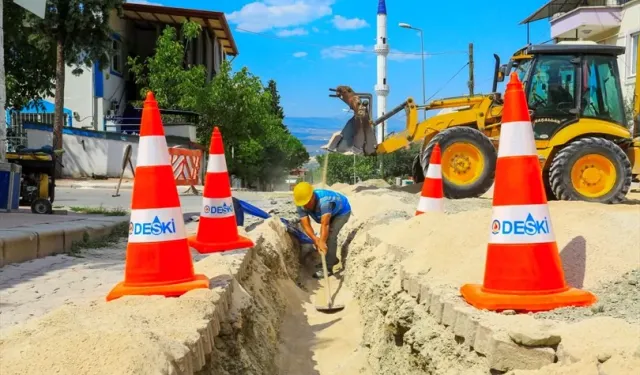 Denizli Honaz'da asbestli borular yenileniyor