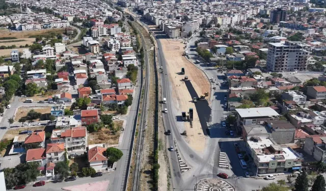 Manisa trafiğini rahatlatacak Cider Yolu'nda çalışmalar sürüyor